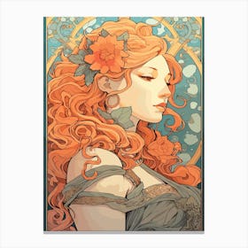 Aphrodite Art Nouveau 4 Canvas Print