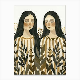 Two Sisters 1 Canvas Print