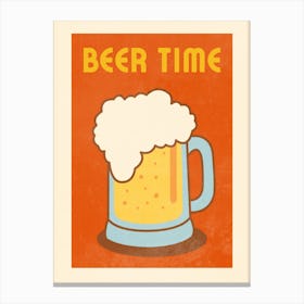 Beer Time Canvas Print