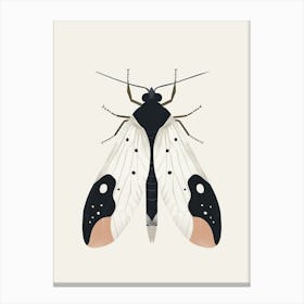 Colourful Insect Illustration Whitefly 20 Canvas Print