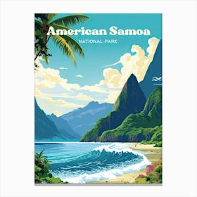 American Samoa National Park Olosega Travel Art Canvas Print