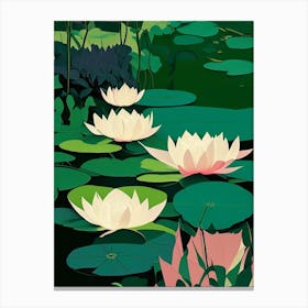 Lotus Flowers In Park Fauvism Matisse 7 Canvas Print