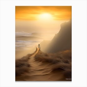 Sunrise On The Beach Canvas Print