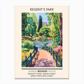 Regent S Park London Parks Garden 2 Canvas Print