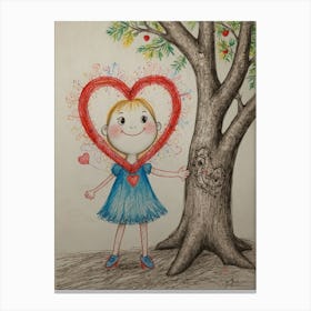 Heart Tree 5 Canvas Print