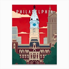 Philadelphia Travel Canvas Print