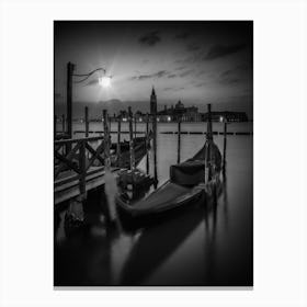 Venice Gondolas During Sunrise Canvas Print