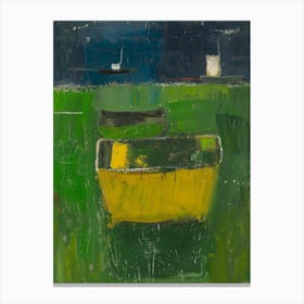 Boats In The Grass Canvas Print