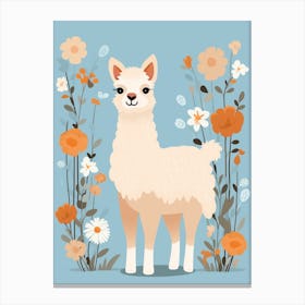 Baby Animal Illustration  Alpaca 5 Canvas Print