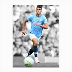 Matheus Nunes Of Man City Canvas Print