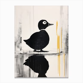 Miniamlist Black Duckling Canvas Print