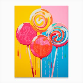 Lollipops Colour Pop 3 Canvas Print
