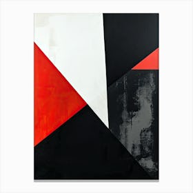 'Black And Red' Minimalism Canvas Print