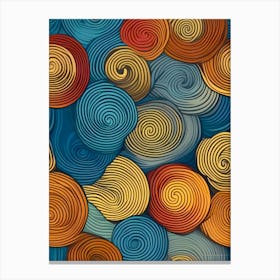 Abstract Swirls 6 Canvas Print