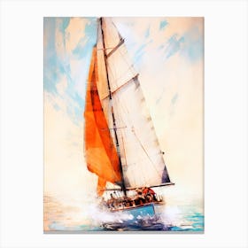 Sailboat In The Ocean 5 sport Canvas Print