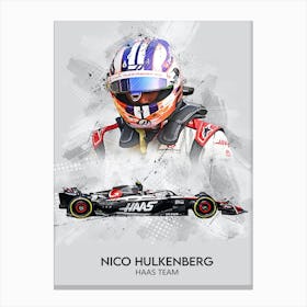 Nico Hulkenberg Haas Canvas Print