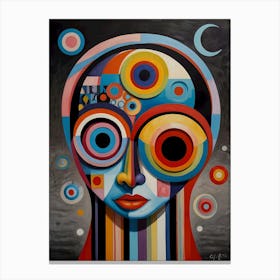 Leonardo Lightning Xl Optical Illusion Mirage Whimsical Folk 3 (1) Canvas Print