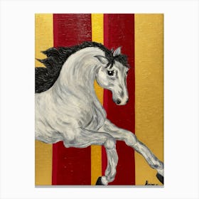 Horse In rush Canvas Print