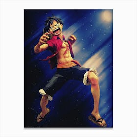 Light Of Heroes ― Monkey D Luffy Anime One Piece Canvas Print