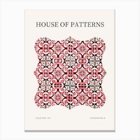 Tile Pattern Poster 29 Canvas Print