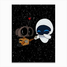 Wall E And Wall E Canvas Print