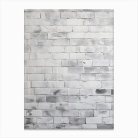 White Brick Wall 1 Canvas Print