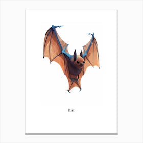 Bat Kids Animal Poster Canvas Print