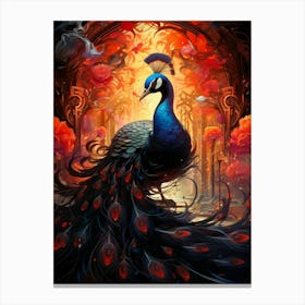 Peacock 1 Canvas Print