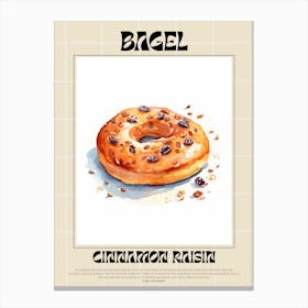 Cinnamon Raisin Bagel 5 Canvas Print