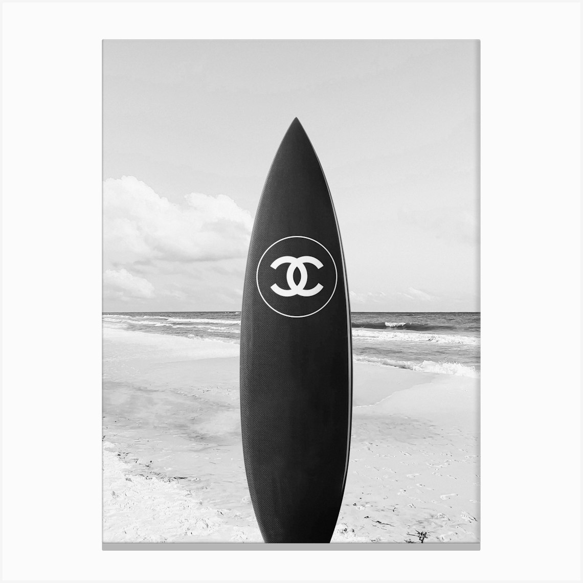 Chanel Surfboard Canvas Print by Arteve Gallery - Fy