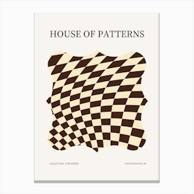 Checkered Pattern Poster 37 Canvas Print