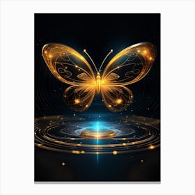Golden Butterfly 44 Canvas Print