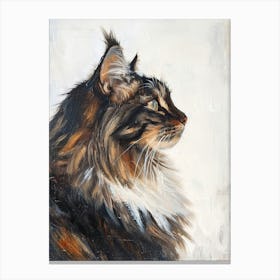 Norwegian Forest Cat Painting 3 Canvas Print