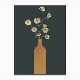 Default Daisy Flowers Vase Living Room Colorful 2 Upscayl 4x Realesrgan X4plus Anime Canvas Print