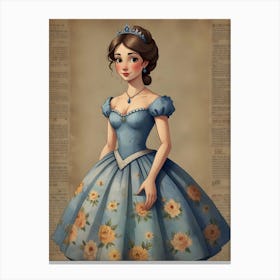 Cinderella- kids Canvas Print