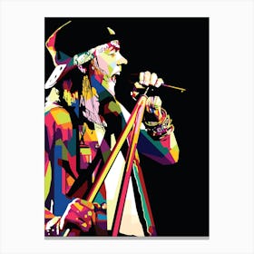 Axl Rose Pop Art Canvas Print