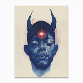 Demon Head Canvas Print