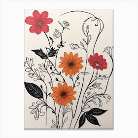 Flower Arrangement Canvas Print