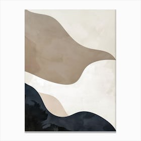 Flowing Solitude Minimalist Style Canvas Print