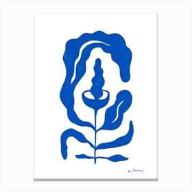 Blue Flower Collection 4 Canvas Print