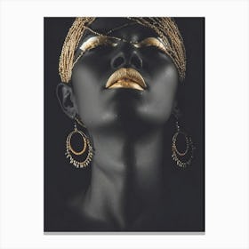 Gold Face 5 Canvas Print