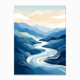 River In The Mountains 4 Canvas Print