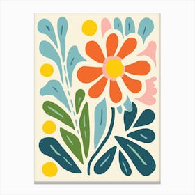 Flower Print Canvas Print