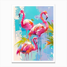 Flamingos 1 Canvas Print