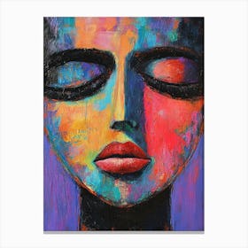 Woman's Face Acrylic Canvas Print