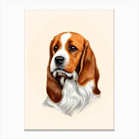 Petit Basset Griffon Vendeen Illustration dog Canvas Print