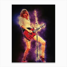 Spirit Of Taylor Swift On Her Red Tour Canvas Print