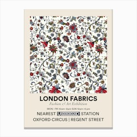 Poster Heather Heaven London Fabrics Floral Pattern 2 Canvas Print