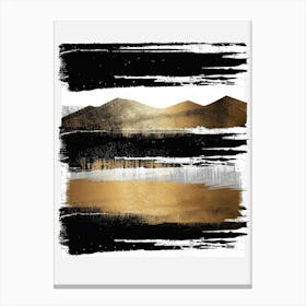 Gold And Black Canvas Print 41 Canvas Print