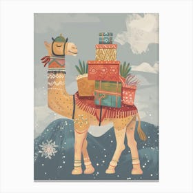 Christmas Camel Canvas Print